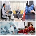 thumbnail image 6 of LNFINTDO Mens Pajama Sets Long Sleeve Thermal Shirts Flannel Pajama Bottoms Mens Sleep Loungewear Sets Soft Warm Plaid Pj Set for Men, Navy & Navy Plaid, Large, 6 of 7
