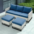 thumbnail image 2 of POCASSY 74" Wide Outdoor Reversible Patio Sofa with Cushions, 2 of 9