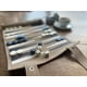 thumbnail image 3 of Set de juego de backgammon de gamuza portátil enrollable Sondergut Cream, 3 of 7