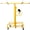 Yellow, variant on LuckyNote 13ft Drywall Lift Panel Hoist, Rolling Sheetrock Jack with 4 Casters & Brake, 150 lbs Capacity, Yellow