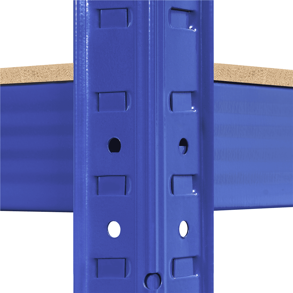 Alden Design 5-Shelf Boltless & Adjustable Steel Storage Shelf Unit, Blue
