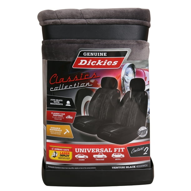 Genuine Dickies Genuine Dickies Classics 2 Piece Low Back Car Seat Covers Gray
