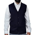 thumbnail image 2 of Blue Ocean Mens Sleeveless Cardigan Sweater Vest (sv-200), 2 of 3
