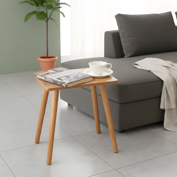 Mid-Century Modern Side Table - Small End Table for Living Room - Black