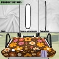 thumbnail image 6 of Uorisanigo Golf Cart Seat Covers Soft Aesthetic Flowers Print Golf Cart Seat Towel Blanket Universal Fit for Club Car 2-Person, Easy to Intall Golf Cart Accessories with 4 Front Pockets, 6 of 7