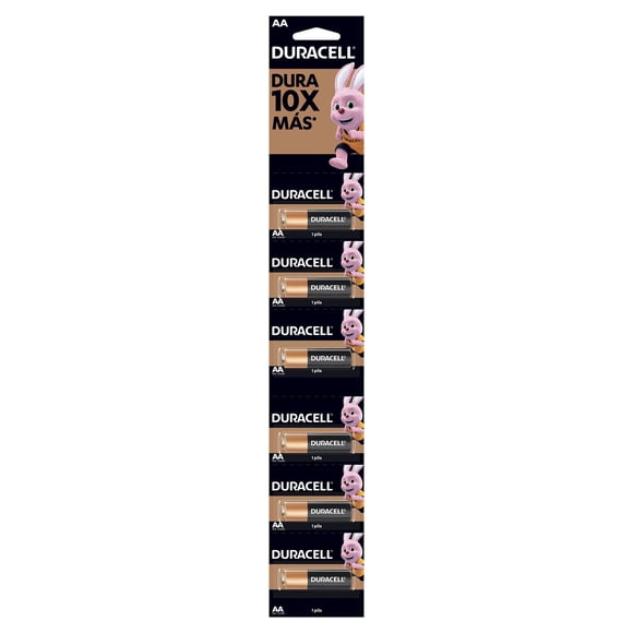 Tira De Pilas Duracell AA Con 6 Piezas