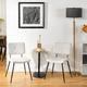 thumbnail image 2 of Homylin Juego de 4 Sillas de Comedor con Tejido Moderno sillas Laterales con Metal Piernas, Conjunto 4 sillas de Acento para Sala Estar,Cocina,Comedor, Cafe,Conferencia, Beige, 2 of 5