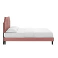 thumbnail image 5 of Modway Sienna Performance Velvet King Platform Bed in Dusty Rose, 5 of 10