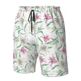 thumbnail image 5 of Naloa Lilies Flowers Men's Beach Shorts, Surfing shorts, Swim trunks, Quick Dry Swim Trunks for Surfing Beach Fun - XX-Large, 5 of 9