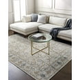thumbnail image 3 of Mark&Day Area Rugs, 2x3 Stepfon Traditional Medium Brown Area Rug, Light Slate Off-White Ice Blue Carpet for Living Room, Bedroom or Kitchen (2' x 2'11"), 3 of 7