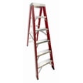 thumbnail image 2 of Escalera Tijera Doble Fibra De Vidrio 5 Peldaños REFORZADA Roja, 2 of 5