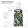 thumbnail image 3 of Sikiie Lilies Flowers Basketball Jersey Reversible Men's Mesh Athletic Sports Shirts Training Practice S-4XLSmall, 3 of 6
