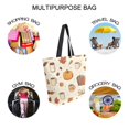 thumbnail image 7 of FORMRS Womens Canvas Tote Bag with Zipper Inner Pocket Shoulder Handbag, Fall Beige Pumpkin, 7 of 7