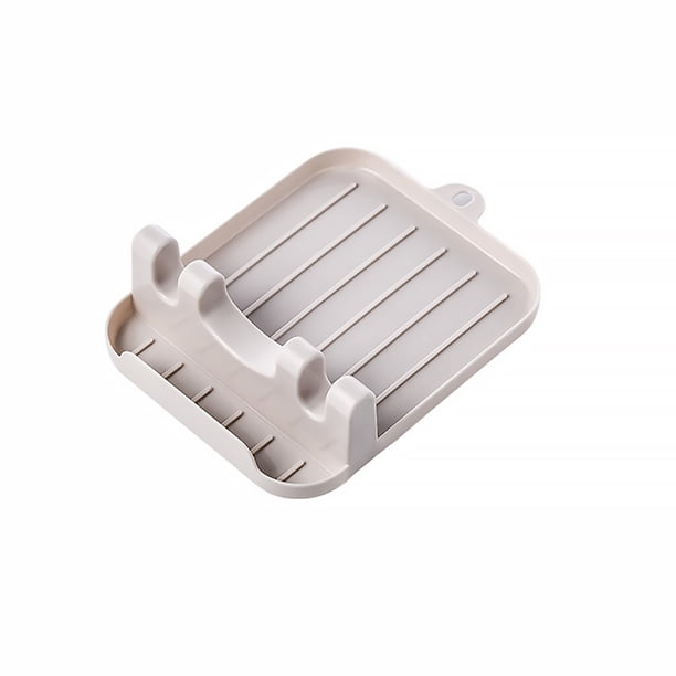 Reposapiés De Cocina Con Almohadilla De Goteo, Resistente Al Calor, Antideslizante, Apto Para Alimentos, Soporte Para Cuchara Para Estufa, Cucharas Superiores, Cucharones, Pinzas Moyic HA023048-00