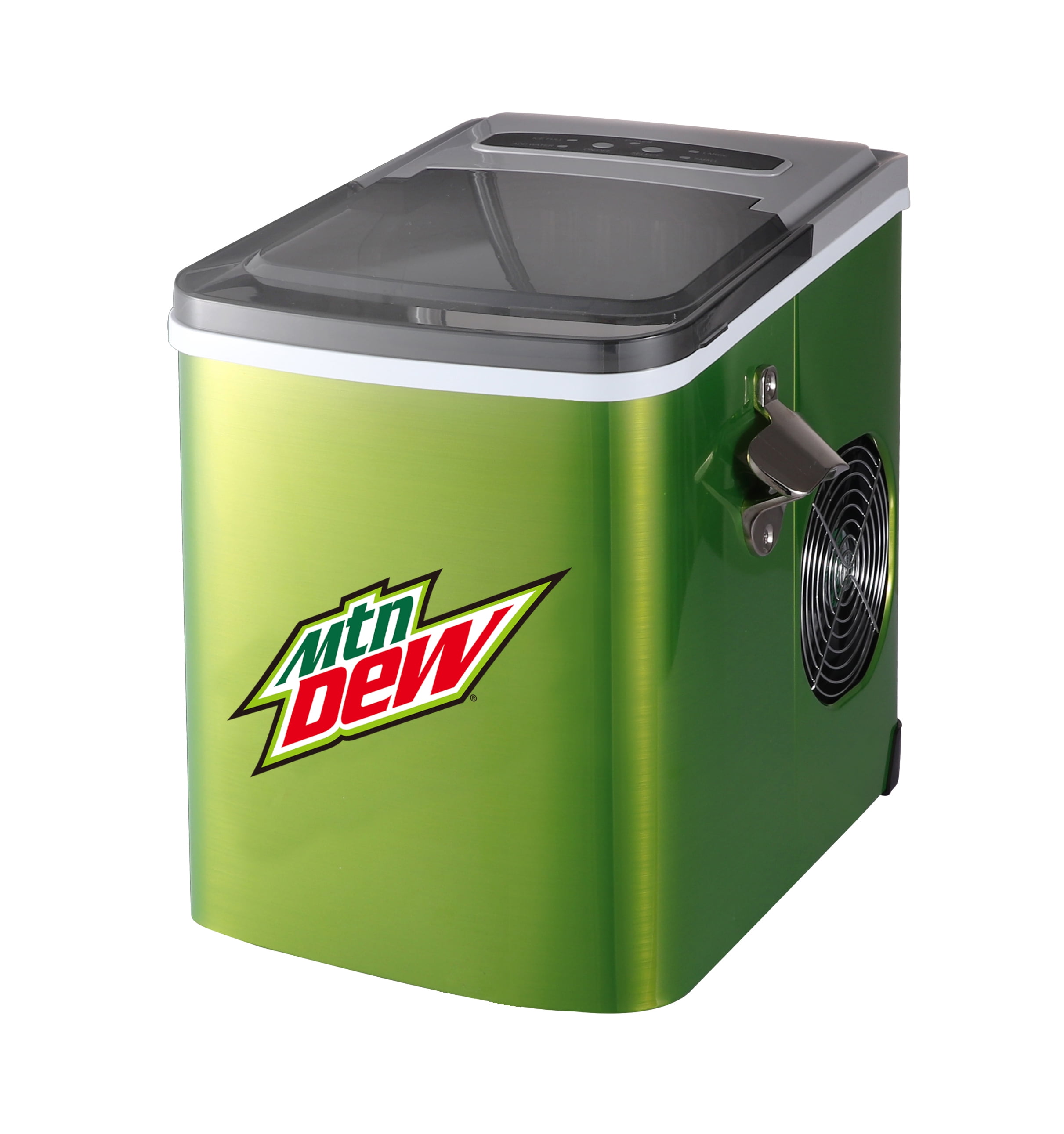 Mountain Dew 26 lbs. Stainless Steel Ice Maker - Green with Various Ice Types