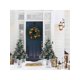 thumbnail image 5 of 3 ft fiber optic light-style artificial christmas tree set of 2, 78 LED lights, 8-mode battery box, red berry decorations, easy installation para holidays, 5 of 8
