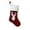 Red-1, variant on Christmas Stockings 18 Inches - Burlap with Large Plush Cuff for Fireplace Mantle Hanging, Family Holiday Xmas Party Decorations Set