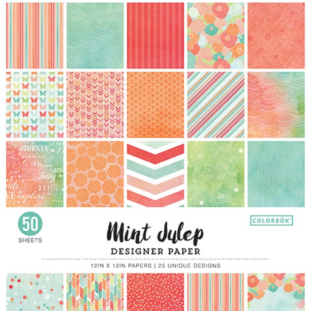 Colorbok 12" Mint Julip Designer Paper Pad