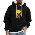 thumbnail image 2 of Donemore Men Casual Fashion Printed Pullover Drawstring Long Sleeve Hooded Sweatshirts, 2 of 6