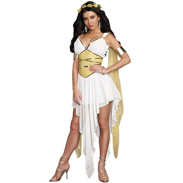 Goddess Of Delight Costume Dreamgirl 9875 White/Gold - Walmart.com
