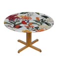 thumbnail image 3 of HAOXIT Spring Flowering Plants and Washable Polyester Table Cloth Decorative Table Cover Waterproof Round Tablecloth 46-50, 3 of 8