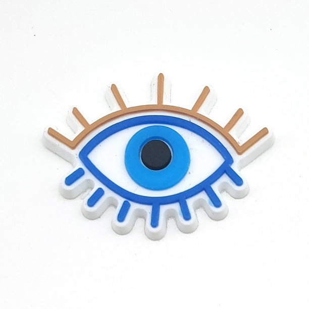 Crocs Jibbitz Dibujos Animados Halloween Azul Eye Patrón DIY Zapato Hebilla Decoración