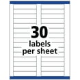 thumbnail image 2 of Avery File Folder Labels, 1/3 Cut, 2/3" x 3-7/16", Paper, White, Laser/Inkjet, 150 Labels (8593), 2 of 8