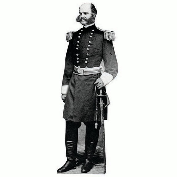 H61406 Ambrose Burnside Cardboard Cutout