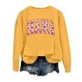 thumbnail image 3 of SIYUDAN Women'S Sweatshirt Long Sleeve Sweatshirt Long Sleeve Pullover Tops for Women Yellow Pullover Adult Adult Crewneck Sweatshirt Fall Womens Clothes Trendy Clothes, 3 of 3