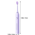 thumbnail image 3 of ZFYXGS Electric Toothbrush for Adults, 8 Brush Heads, Purple, 3 of 6