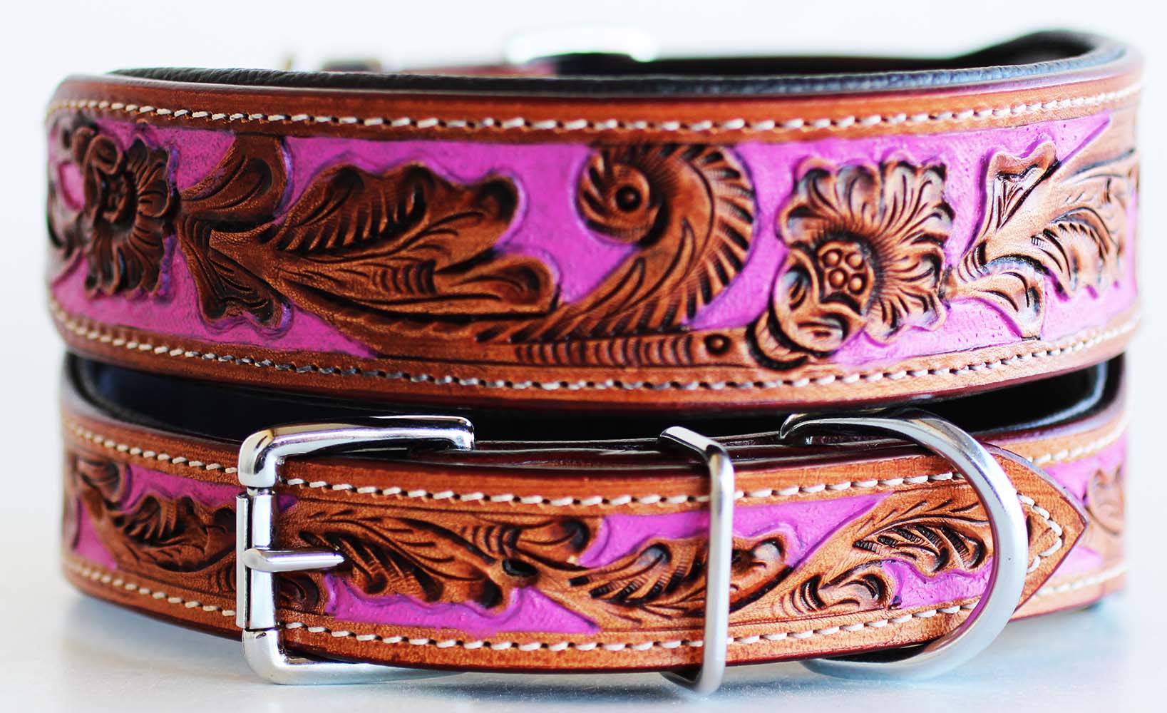 tooled dog collar