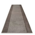 thumbnail image 2 of Machine Washable Custom Size Runner Rug Solid Bordered Grey Color Slip skid Resistant Latex Back Rug Runner Customize Length By Feet and 25.5" or 36" Width, 2 of 8