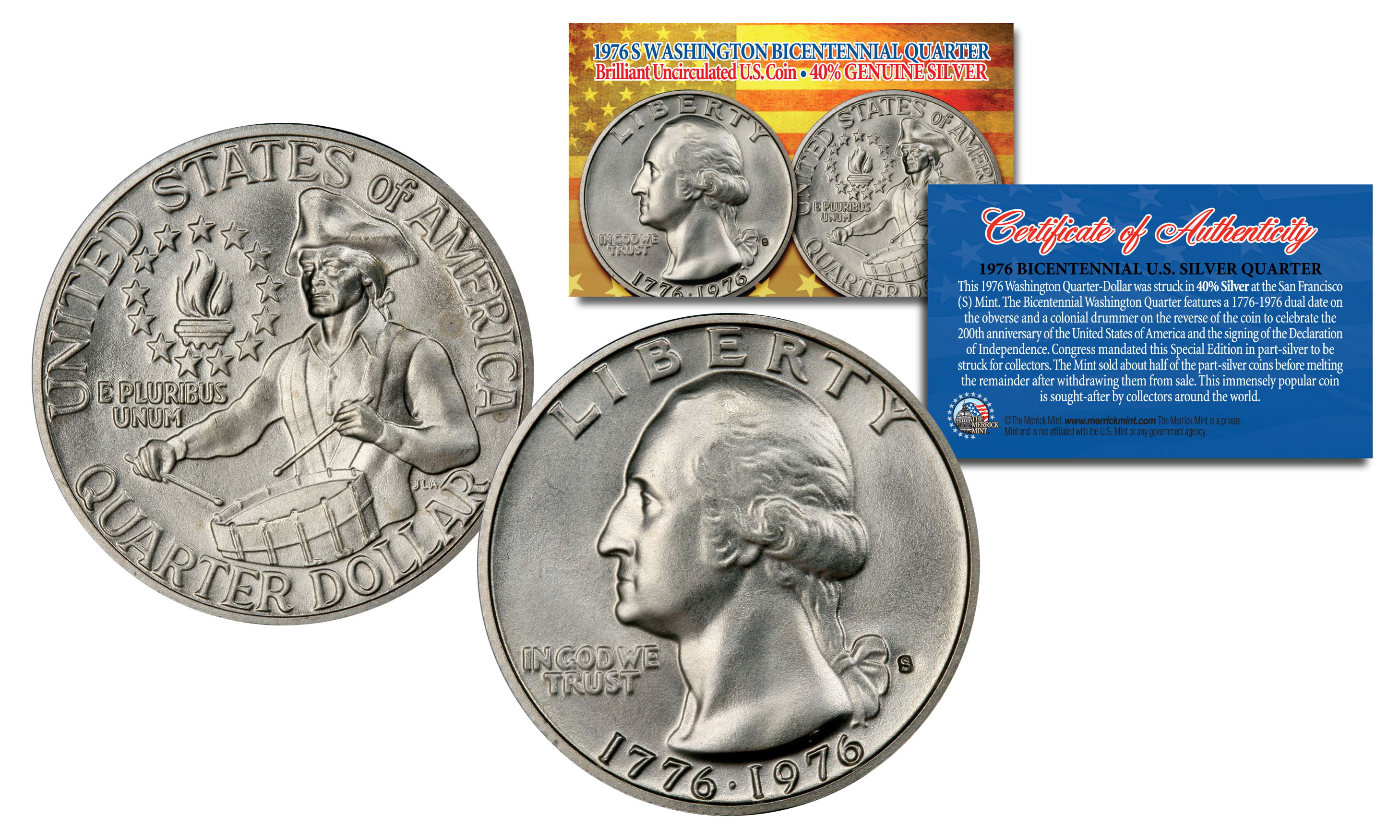 Details about   1976 Washington Quarter BU Bicentennial US Coin 