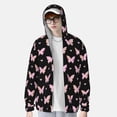 thumbnail image 2 of Balery Gradient Butterfly Sudadera ligera de manga larga con capucha y protección solar UPF 50+ para hombre y mujer, ideal para pesca y running-Medium, 2 of 7