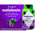 thumbnail image 2 of Vitafusion Extra Strength Melatonin Gummy Vitamins, Sleep Supplements, Blackberry Flavor, 120 Count, 2 of 12