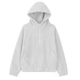 thumbnail image 7 of HongQid Womens Fleece Pullover Coats with Pockets Fall Ziper Jacket Oversize Trendy Hooded Sweatshirt for Winter, 7 of 7