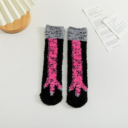 

TWIFER Stockings Women Coral Socks Women Autumn And Winter Tube Socks Sleep Socks Cute Home Thick Stockings