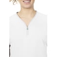 thumbnail image 6 of healing hands Scrubs top for Women 3 Pocket Zipper Y-Neck Women's Scrub Top Light Breathable Stretch Fabric 2254 Sonia HH360 White 3XL, 6 of 6