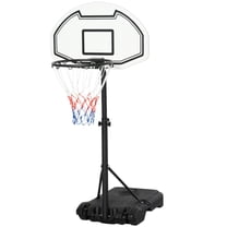 Height Adjustable Basketball Hoop: Portable Basketball Stand 30" Backboard Indoor Outdoor Goals Set for Kids Youth Adults