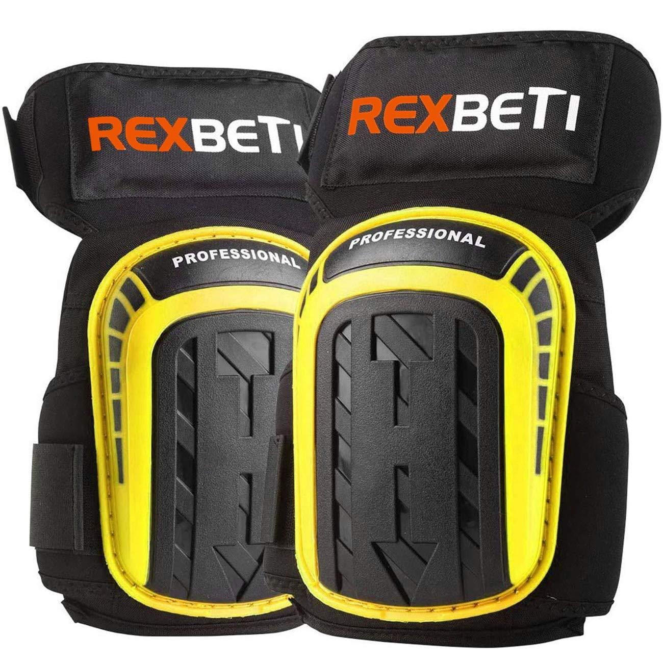 Knee Pads for Work, Construction Gel Knee Pads Tools by REXBETI, Heavy