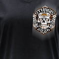 thumbnail image 2 of 2026 Ladies Sturgis Motorcycle Rally Rushmore Black Short Sleeve V-Neck T-Shirt - SPL1949 XX-Large, 2 of 5