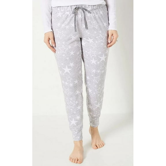 Jockey Set of 2 Soft Essentials Holiday Jogger Pants, Celstilstars Black, XL
