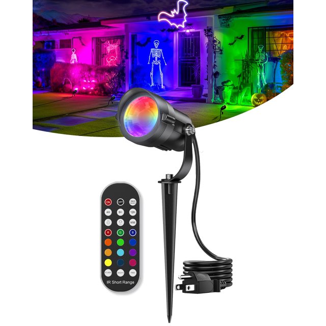 Reflector LED exterior HIBOITEC 12W RGB impermeable 120V