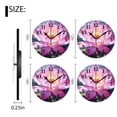 thumbnail image 2 of Battery Operated Analog Wall Clocks Non-Ticking Silent Modern Clock Decorative for Home,Office-Pink Lotus Flower Blooms In The Center Of Oil Painting(10inch), 2 of 4