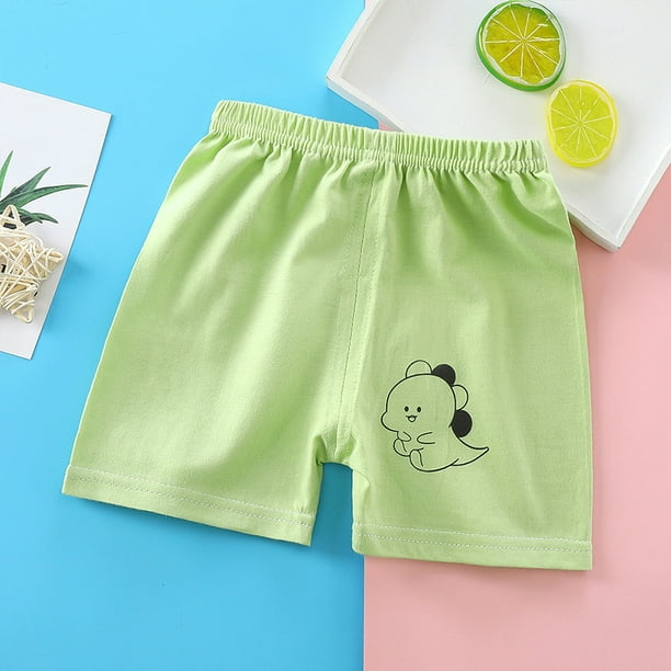 Kids Sports Shorts Summer Cotton Cartoon Printing Casual Shorts For 1 6 Years Old Boys Girls