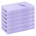 thumbnail image 1 of Toalla de mano de algodón REGALWOVEN, absorbente y de bajo pelusa para ba?o 13' x 13' morado 6pk, 1 of 1