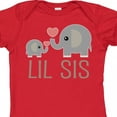 thumbnail image 4 of Inktastic Little Sister Elephant Girls Baby Bodysuit, 4 of 5