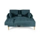 thumbnail image 4 of Sala Modular Reversible Makora Hassan con Memory Foam Color Olivo Velvet Respaldo Reclinable de 3 Posiciones con Portavasos, 4 of 10