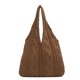 thumbnail image 1 of Bolso Hombro Informal para Mujer Bolso Compras Color Sólido para Mujer (café), 1 of 9