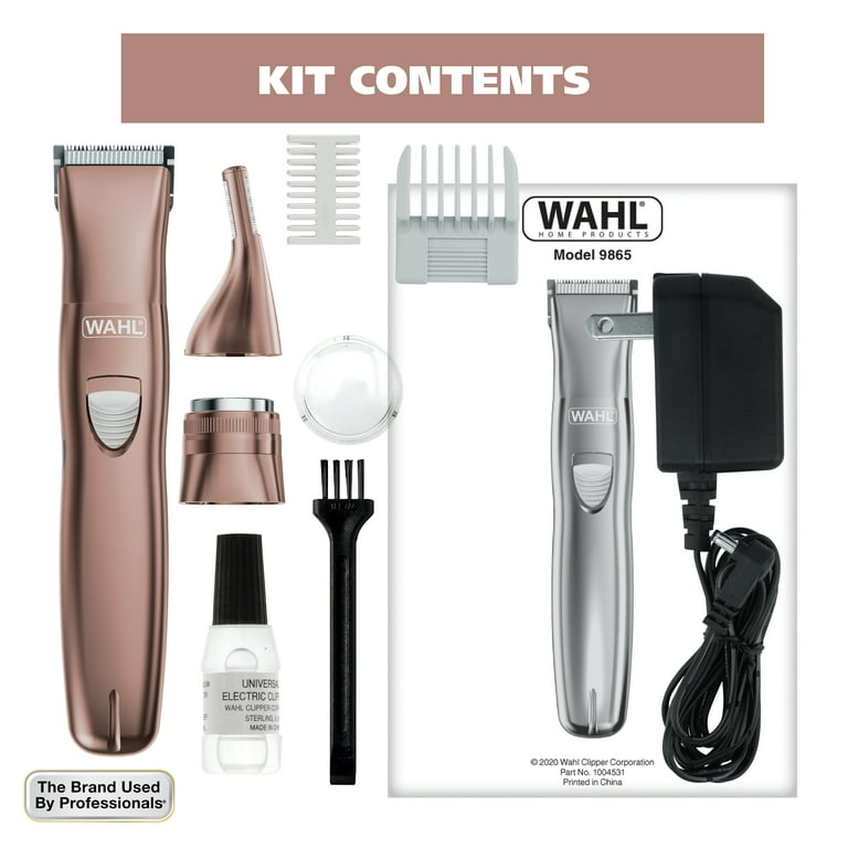 Wahl Pure Confidence Ladies Rechargeable Trimmer, Shaver